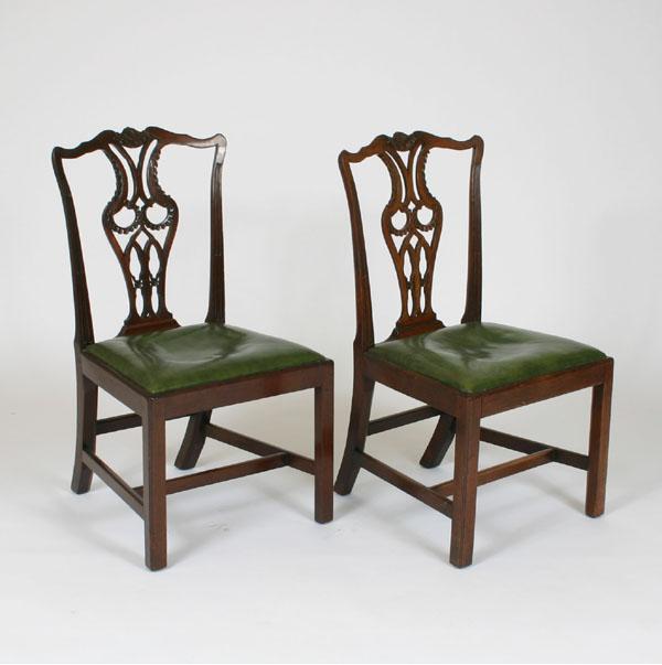 A pair of English side chairs  4e35f