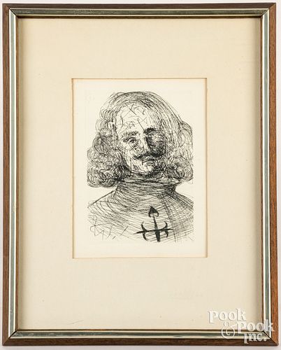 SALVADOR DALI ETCHING TITLED VELAZQUEZSalvador