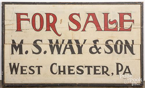 PAINTED TRADE SIGN FOR M S WAY 30e220