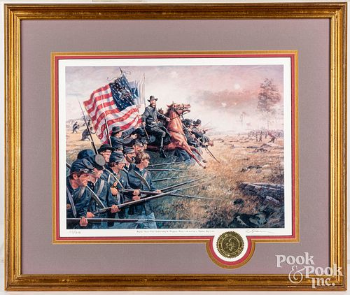 DALE GALLON SIGNED PRINT OF GETTYSBURGDale 30e22f