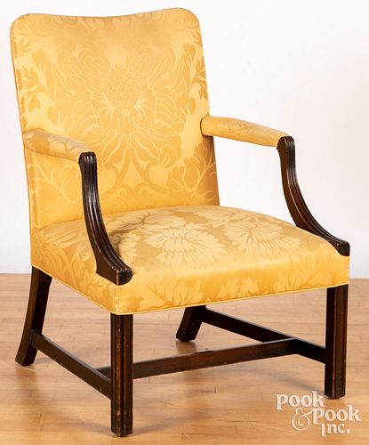 CHIPPENDALE STYLE OPEN ARMCHAIRChippendale