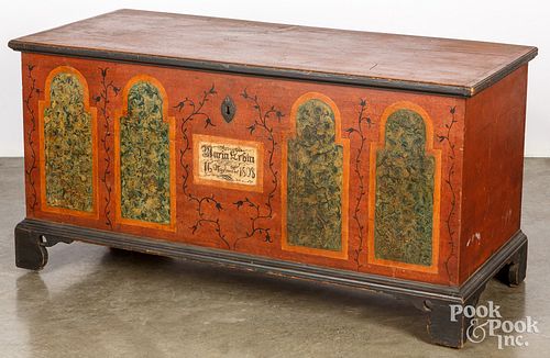 PENNSYLVANIA PAINTED DOWER CHEST  30e2e4