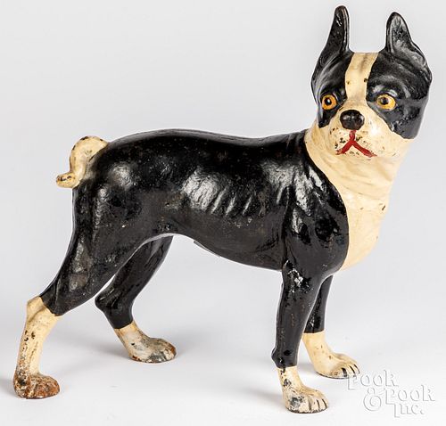 CAST IRON BOSTON TERRIER DOORSTOPCast