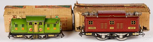 TWO LIONEL 0 GAUGE TRAIN LOCOMOTIVESTwo 30e386