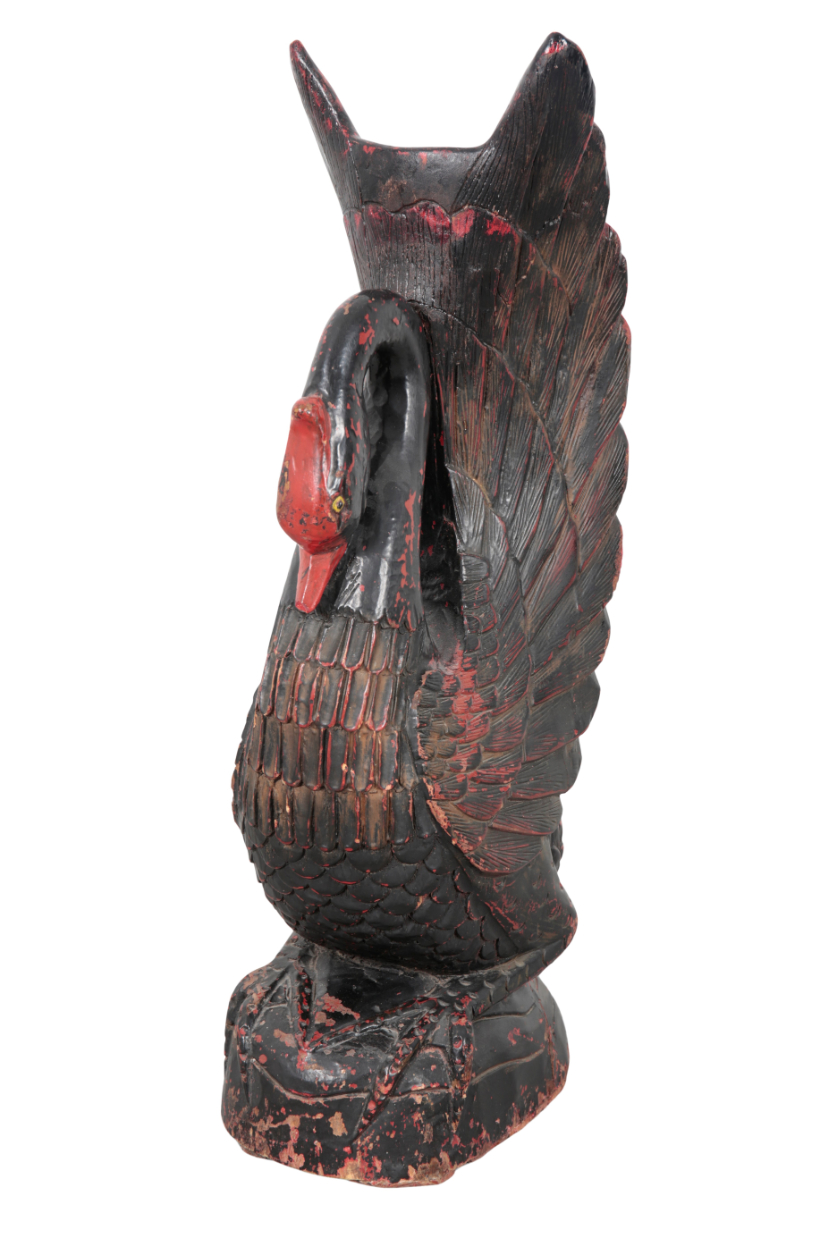 AN EAST ASIAN PAINTED SWAN FORM 310acc