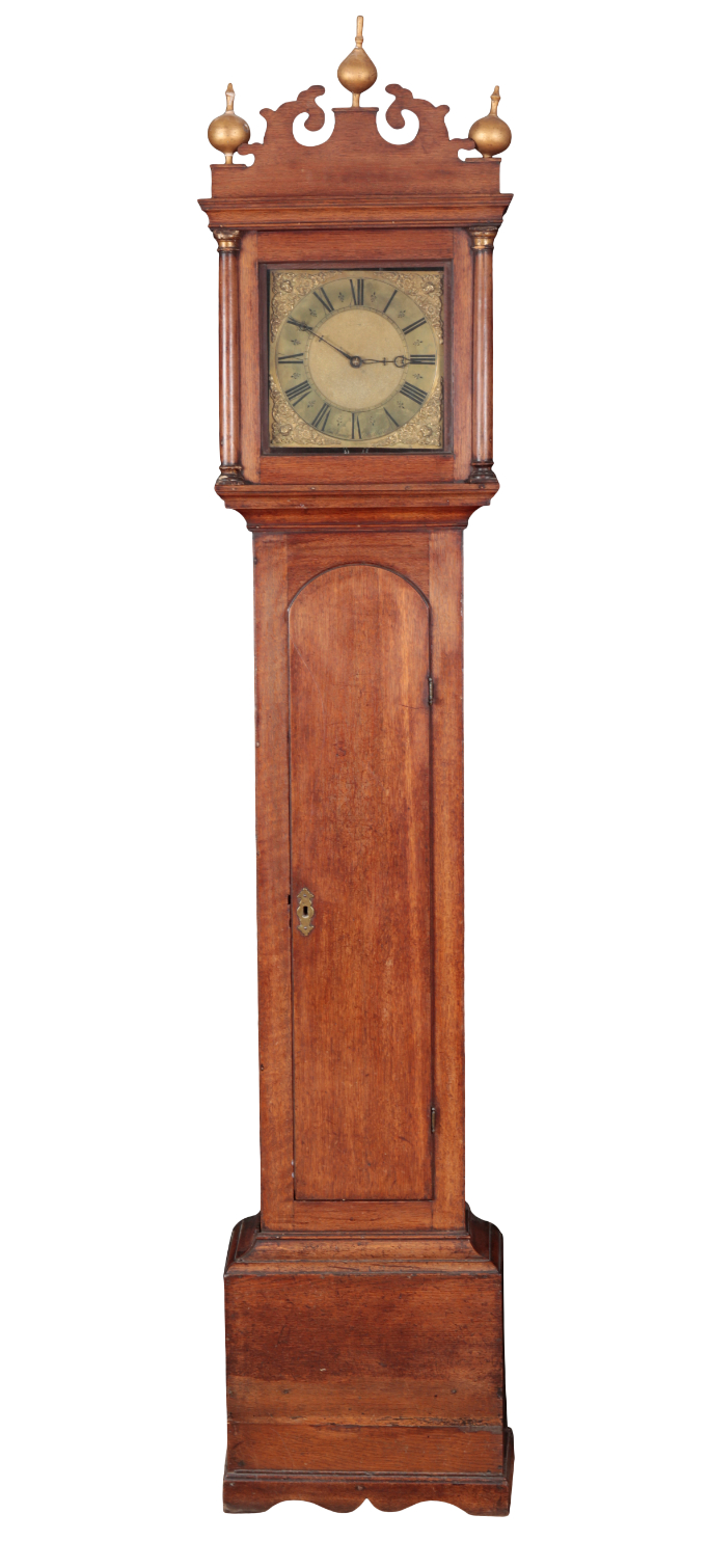 AN 18TH CENTURY LONGCASE CLOCK