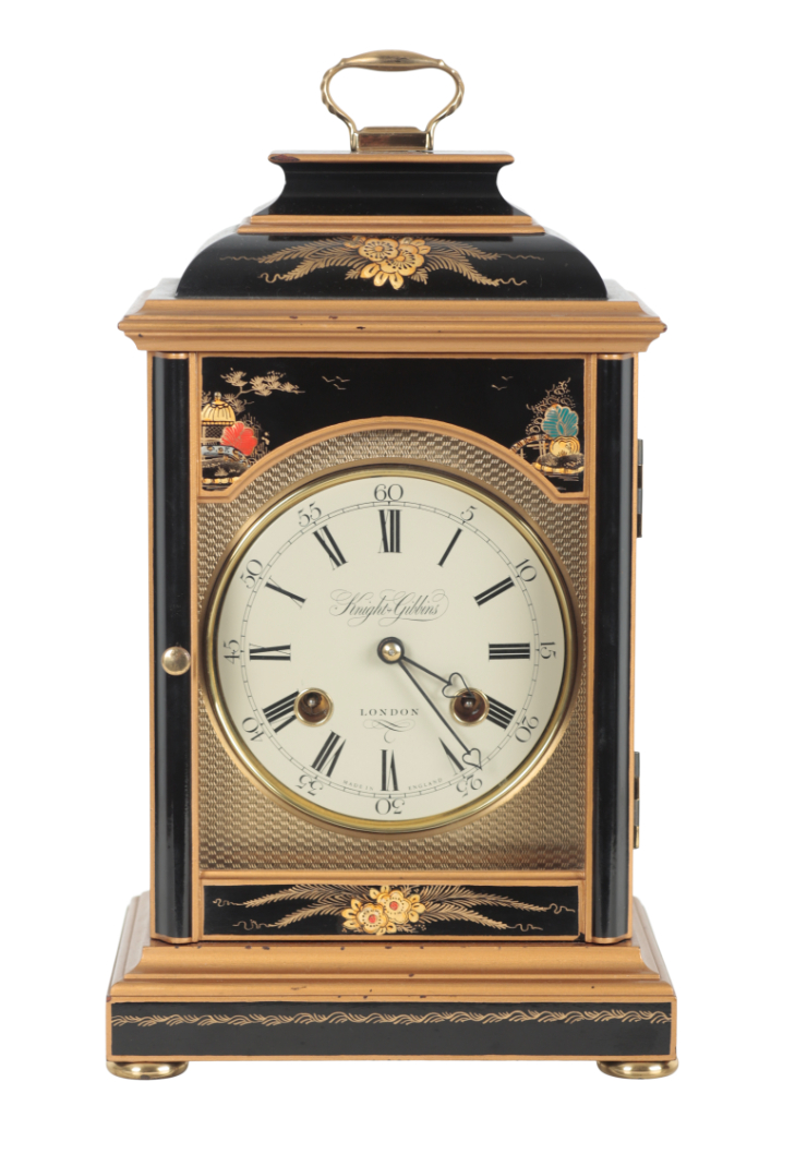 A CHINOISERIE MANTEL CLOCK BY KNIGHT 310aec