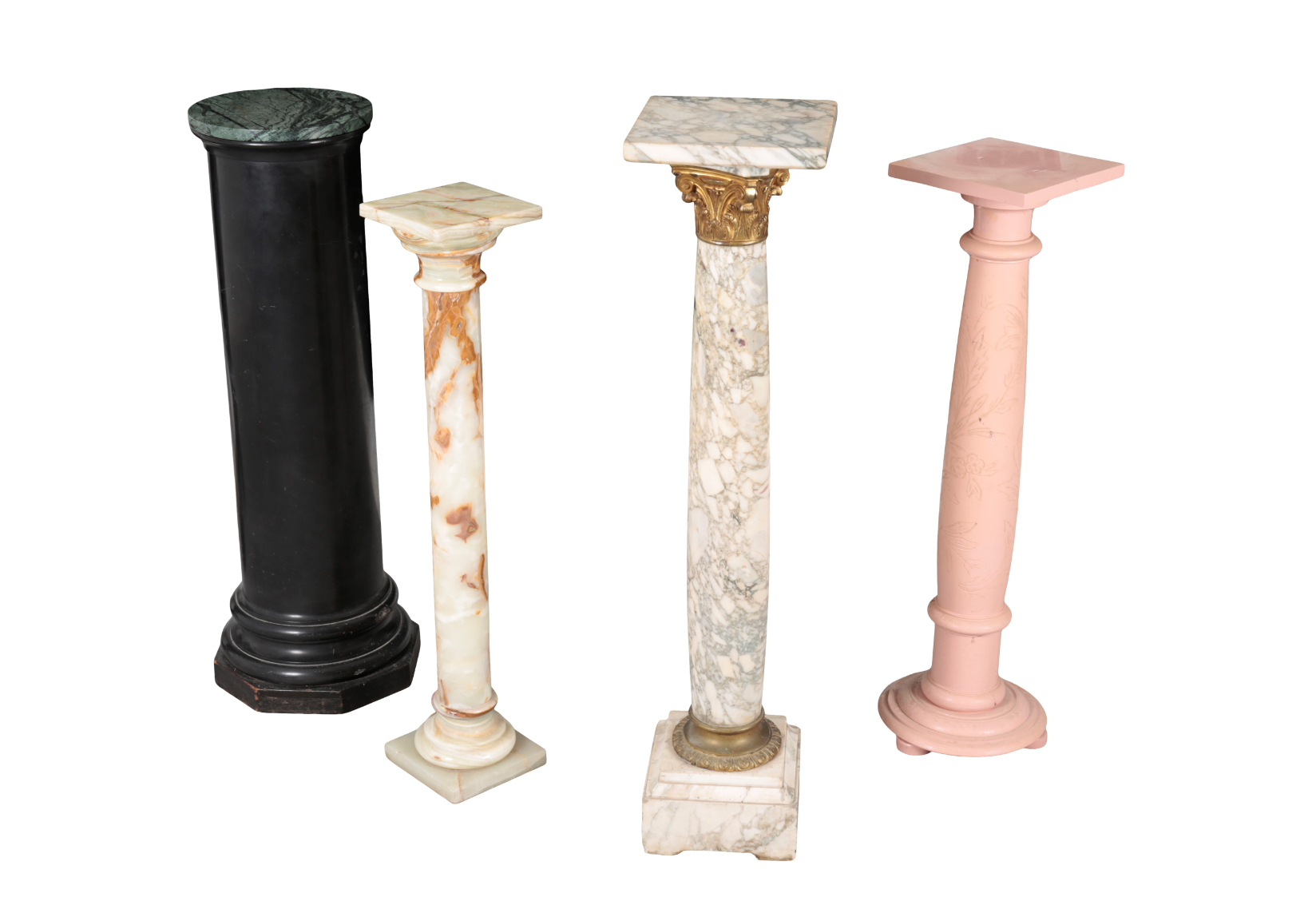 A GROUP OF FOUR COLUMNAR PEDESTALS 310b12