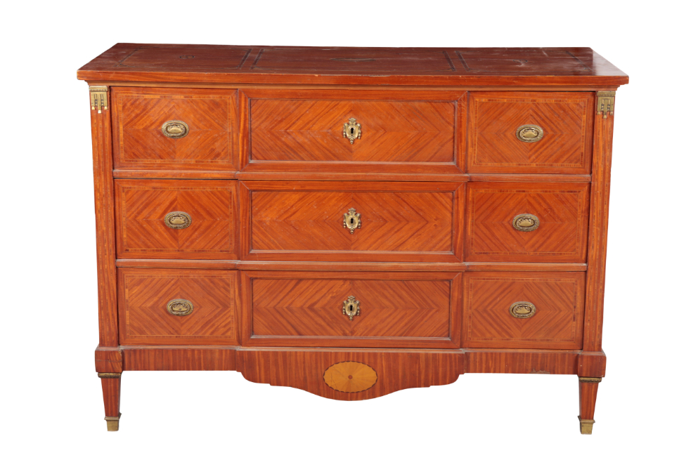 AN EMPIRE STYLE KINGWOOD CHEST