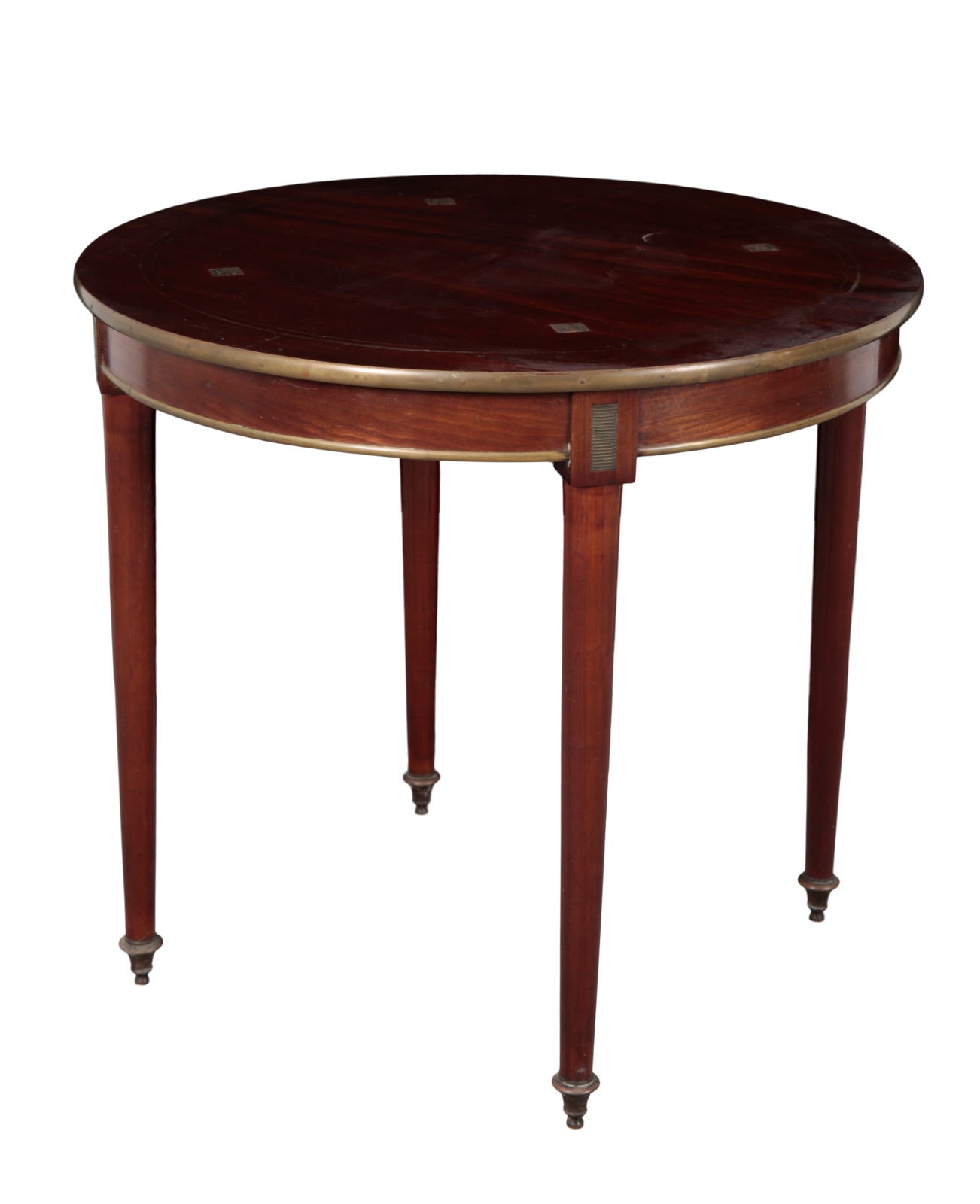 A REGENCY STYLE MAHOGANY AND BRASS 310b27