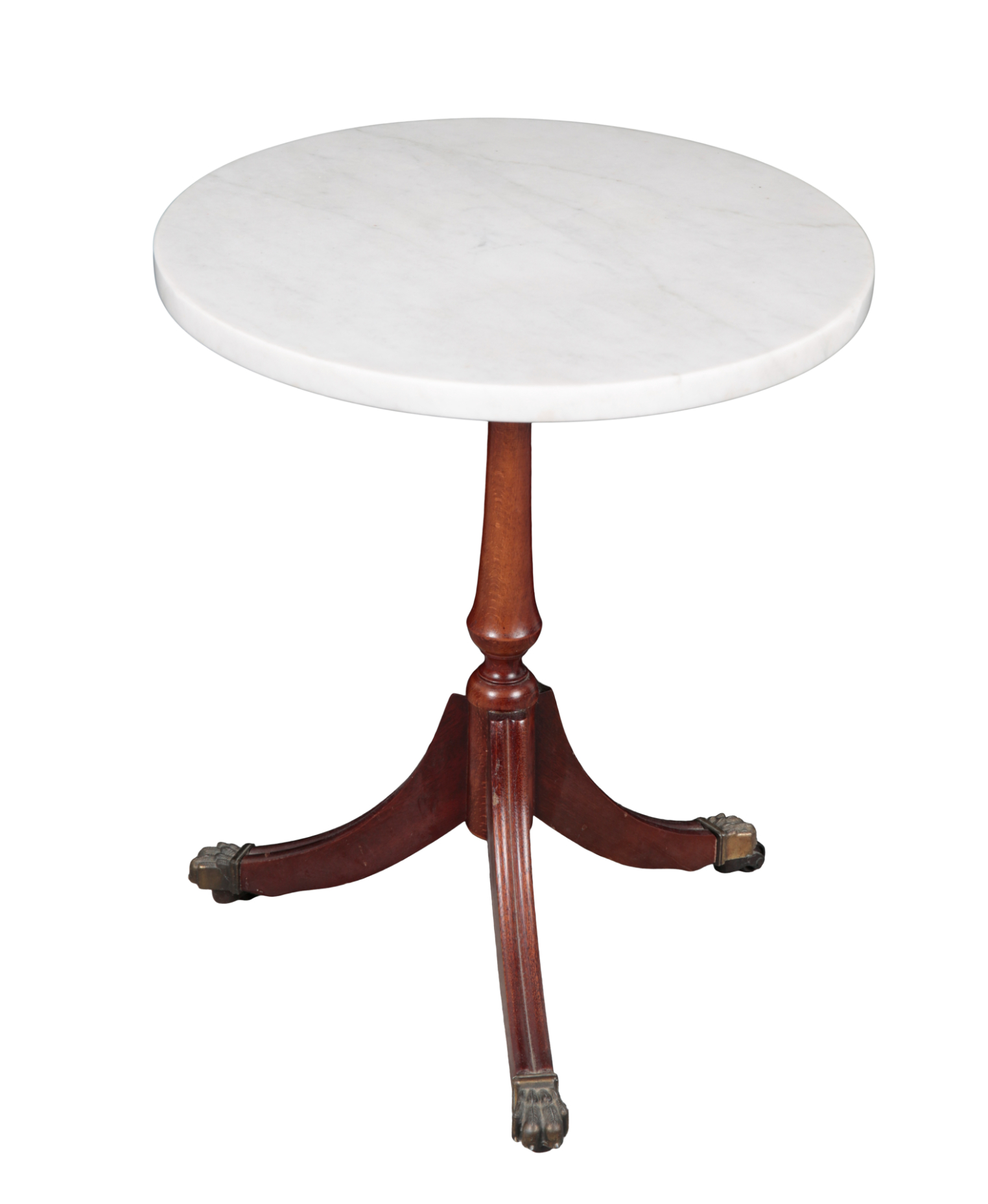 A REGENCY STYLE MARBLE TOPPED TRIPOD 310b3f