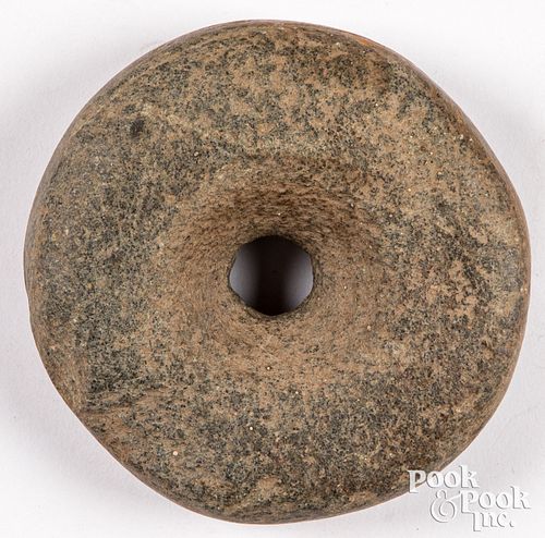 ANCIENT PIERCED DISCOIDAL STONEAncient