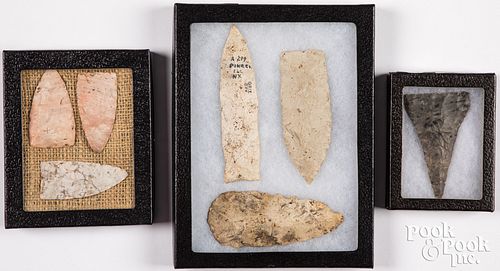 SEVEN VERY GOOD ANCIENT STONE POINTS