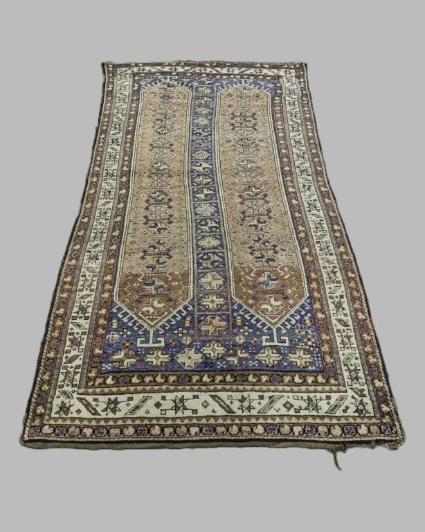 Antique Turkish center hall carpet  310b97
