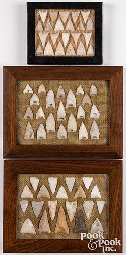 COLLECTION OF SIXTY-THREE TRIANGULAR