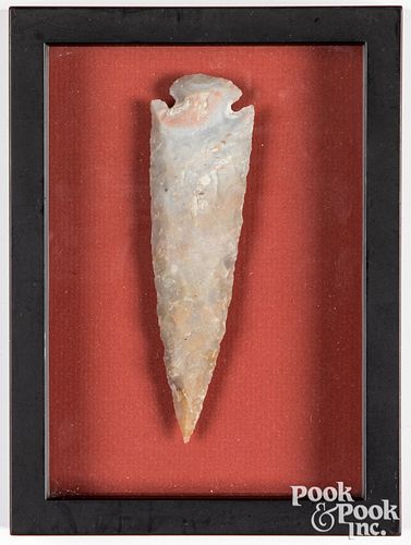 NATIVE AMERICAN INDIAN STONE SPEAR 310c18