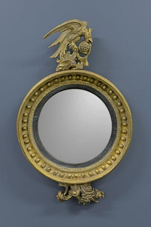 Giltwood Girondole mirror with