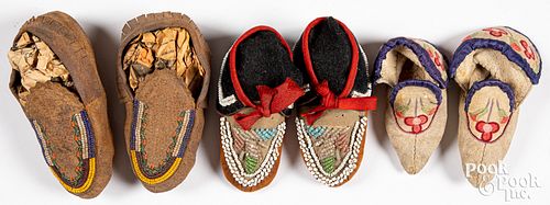 THREE PAIRS OF NATIVE AMERICAN 310cc8