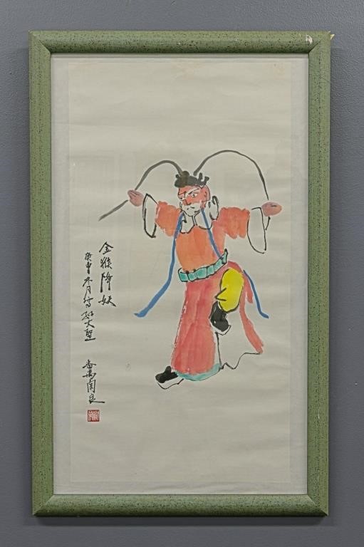 Chinese watercolor of an opera 310d0a