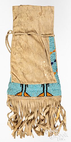 LAKOTA SIOUX INDIAN HIDE TOBACCO