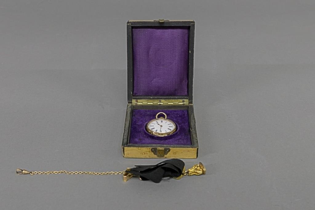14k gold cased pocket watch late