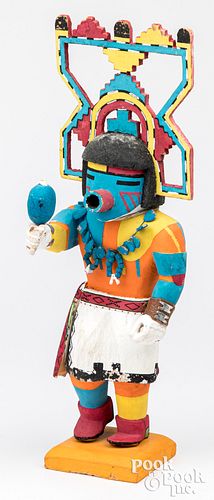 HOPI INDIAN KACHINA DOLL WITH TABLETAHopi 310d40