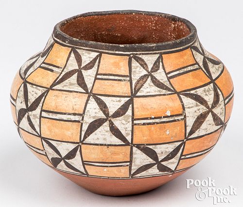 ACOMA PUEBLO INDIAN POLYCHROME POTTERY