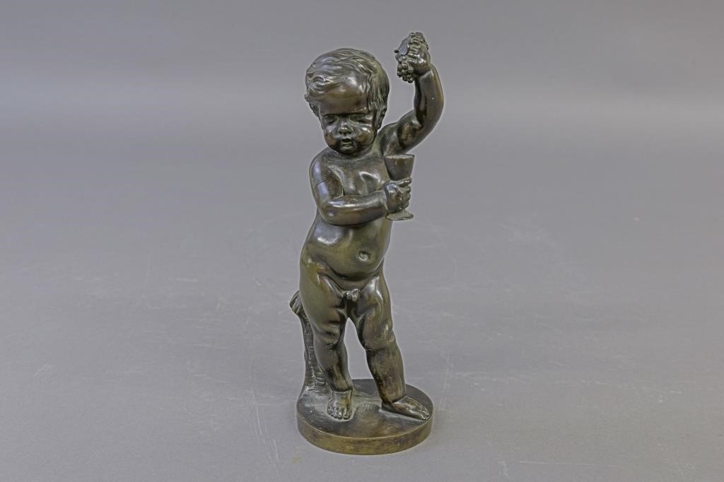 Vintage French bronze of Bacchus