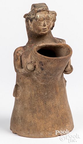 UNUSUAL TERRA COTTA EFFIGY WATER 310de5