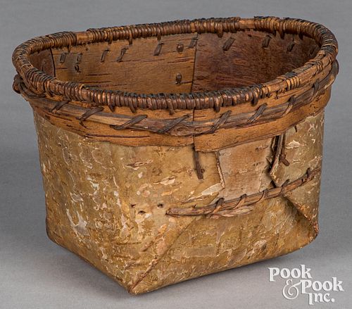 WOODLANDS INDIAN BIRCH BARK BASKETWoodlands 310df4