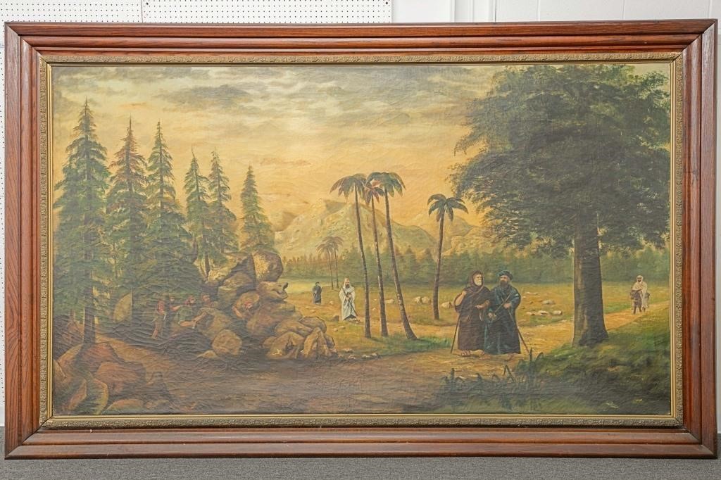 Monumental oil on canvas of biblical 310e1a