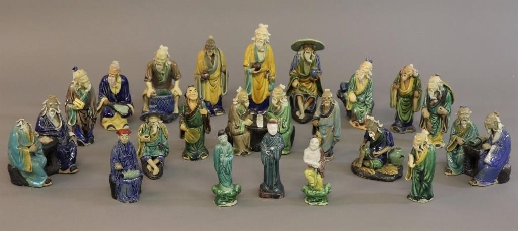 Collection of Chinese mud figures Tallest 310e68