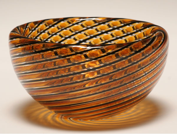 Orlando Zennaro for Oggetti glass bowl.