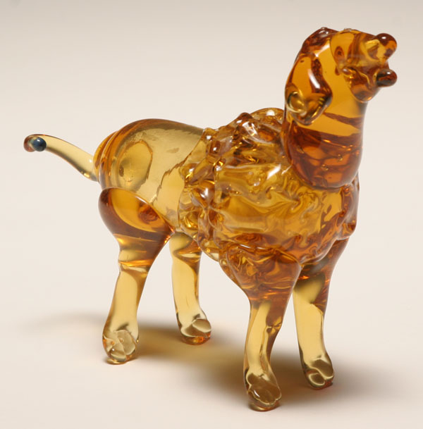 Murano amber glass figure of a 4e7e0