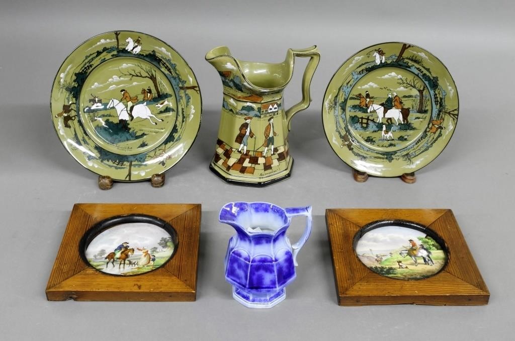 Deldare ware Buffalo pottery pitcher