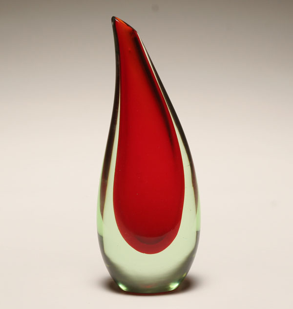 Murano sommerso art glass vase  4e7eb