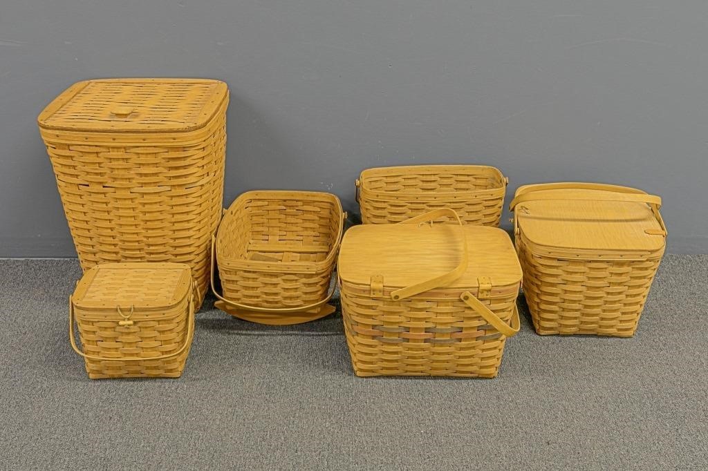 Six large Longaberger baskets to 310f5b