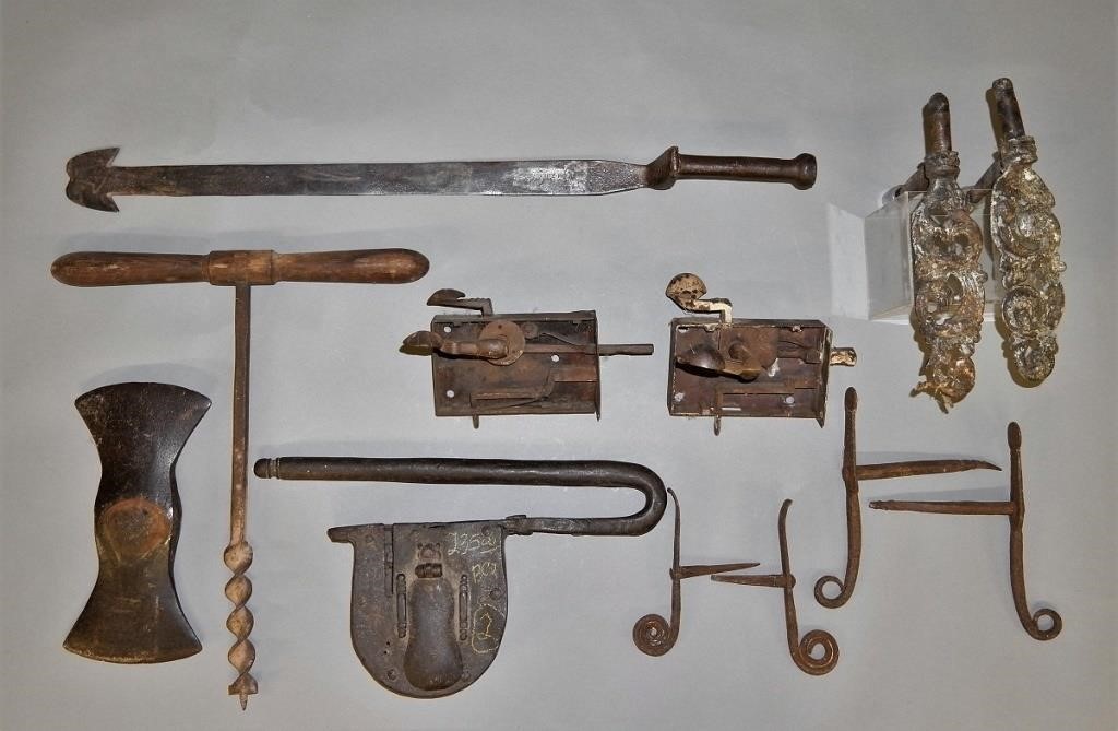 Early forged iron European lock