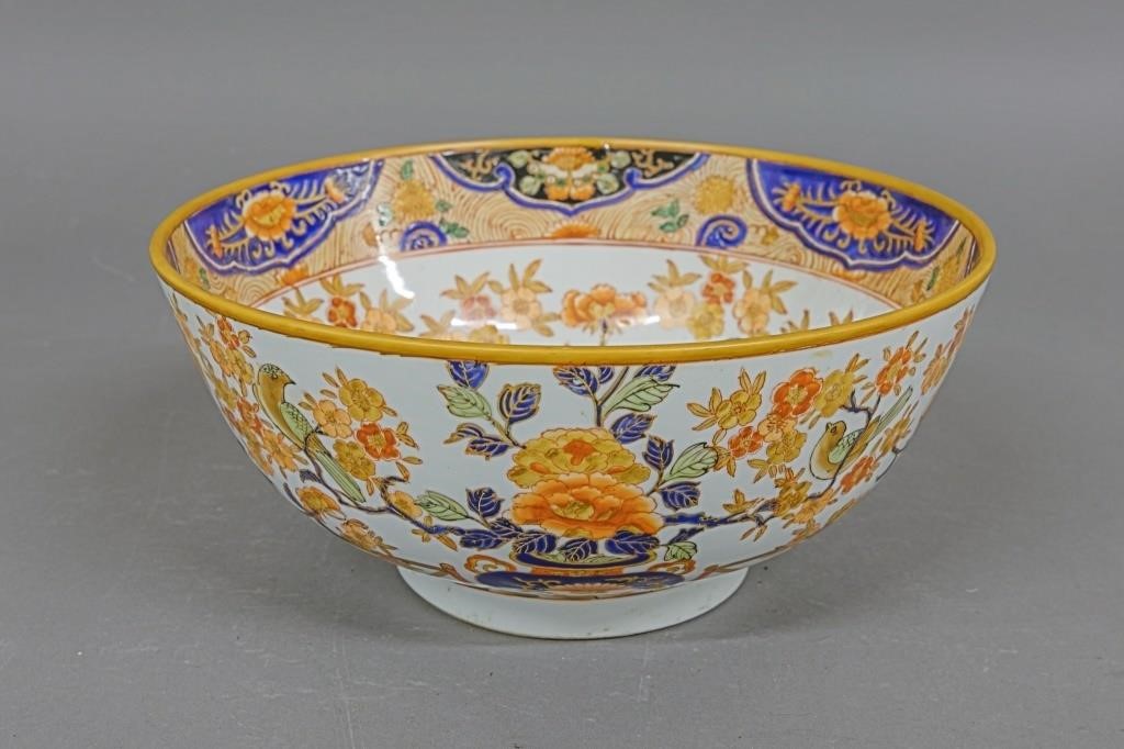 Colorful Imari porcelain bowl probably