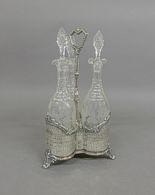 Sheffield decanter set by James