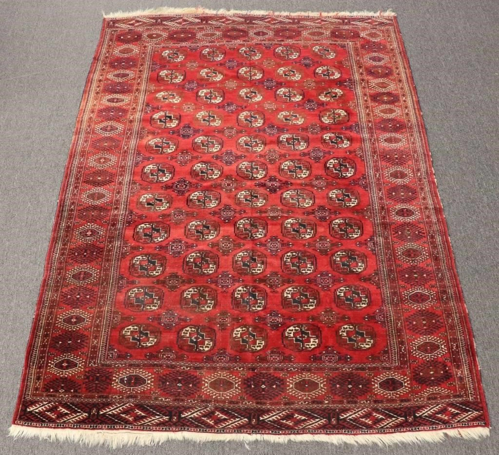 Red Bokhara room size carpet 9 7  310fd7