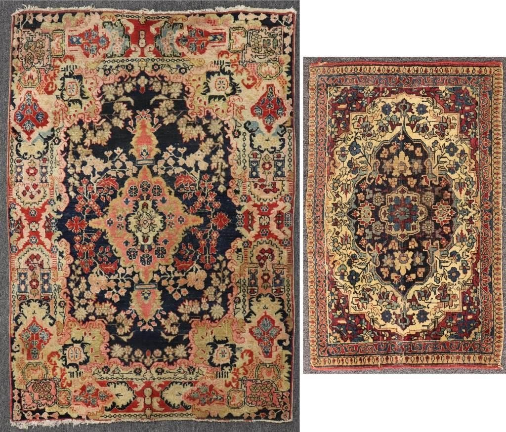 Sarouk mat, 5' x 3'5", together