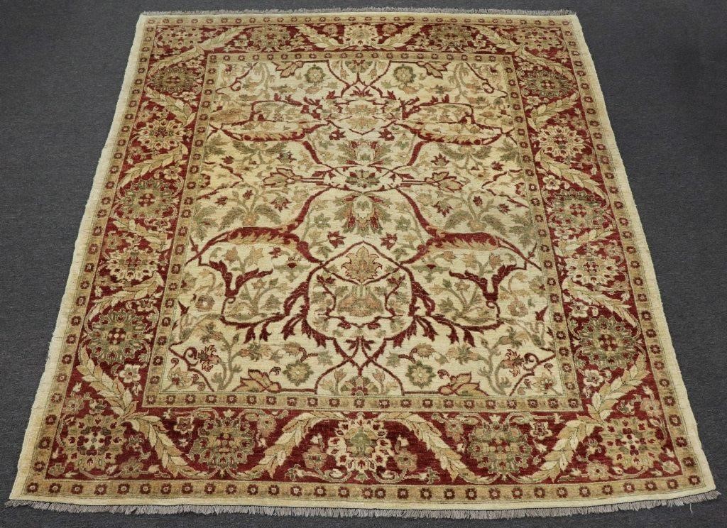 Room size Oushak carpet with leafy 310fd8