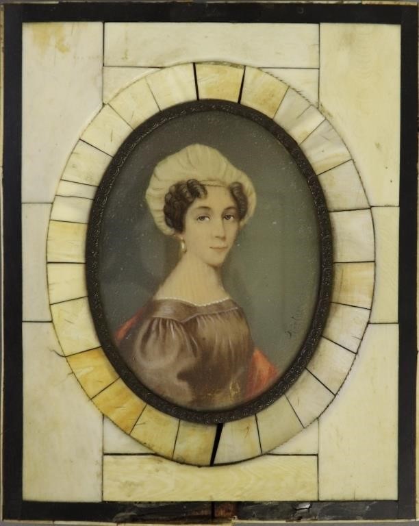 Miniature portrait of a young woman