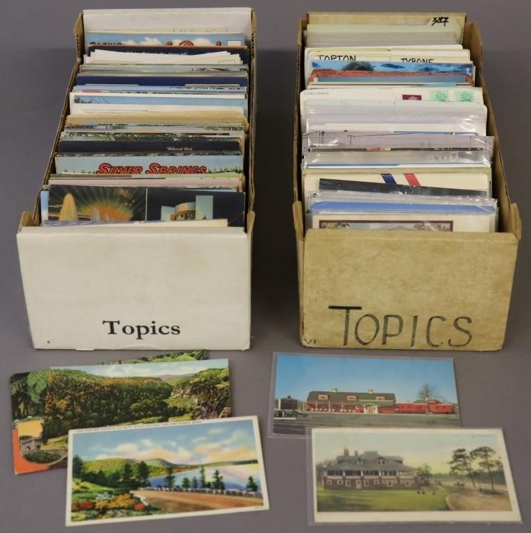 Two boxes of vintage pictorial