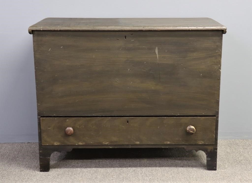 New England painted blanket chest,