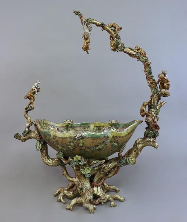 Large composition centerpiece bowl in