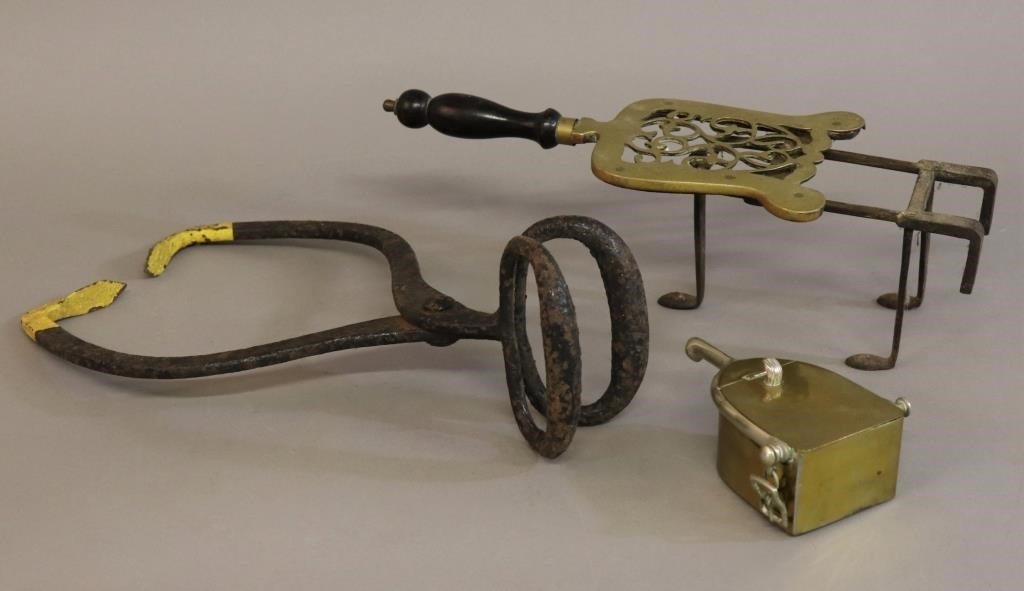 Unusual lot to include a brass
