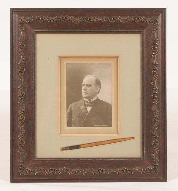 President McKinley signed photo,