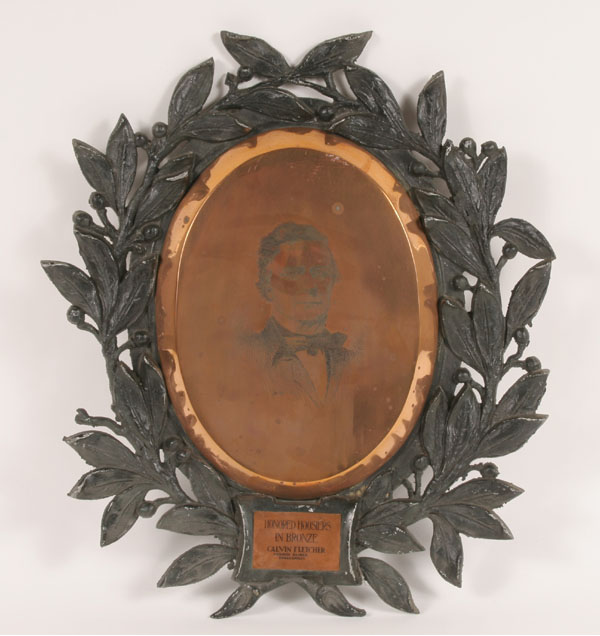 Famous Hoosier on bronze plaque  4e814